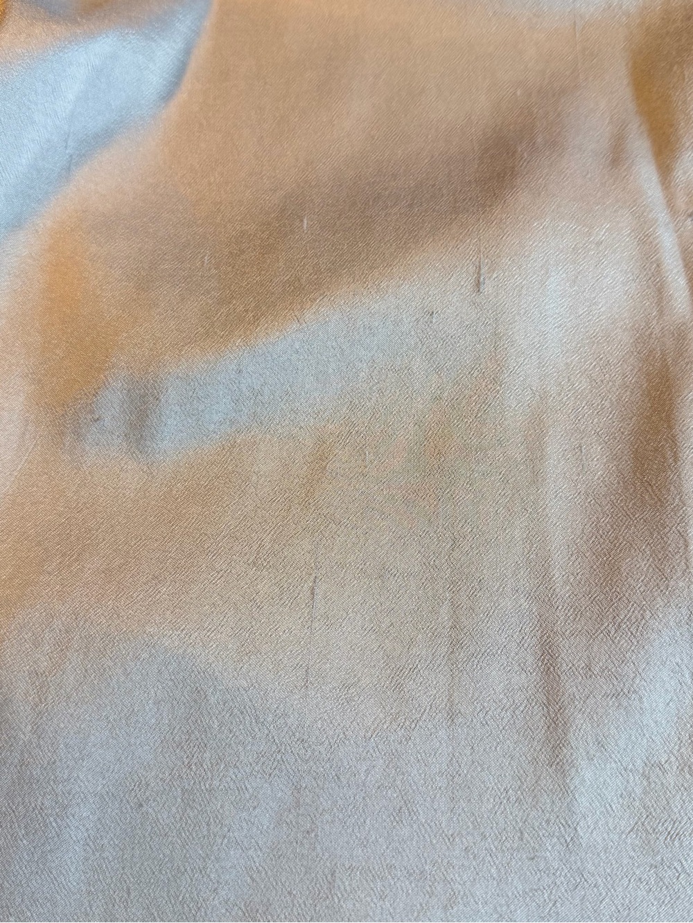 Eileen Fisher Silk Georgette Crepe Mandarin Collar Long Shirt- Light Gray - Picture 11 of 14